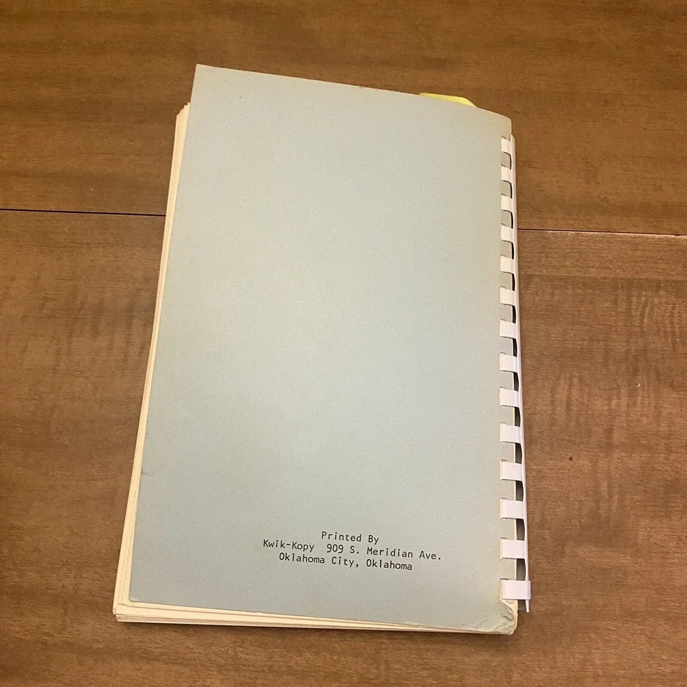 VTG Harris Realty Co Oklahoma City Regional Community Cookbook Comb Bound